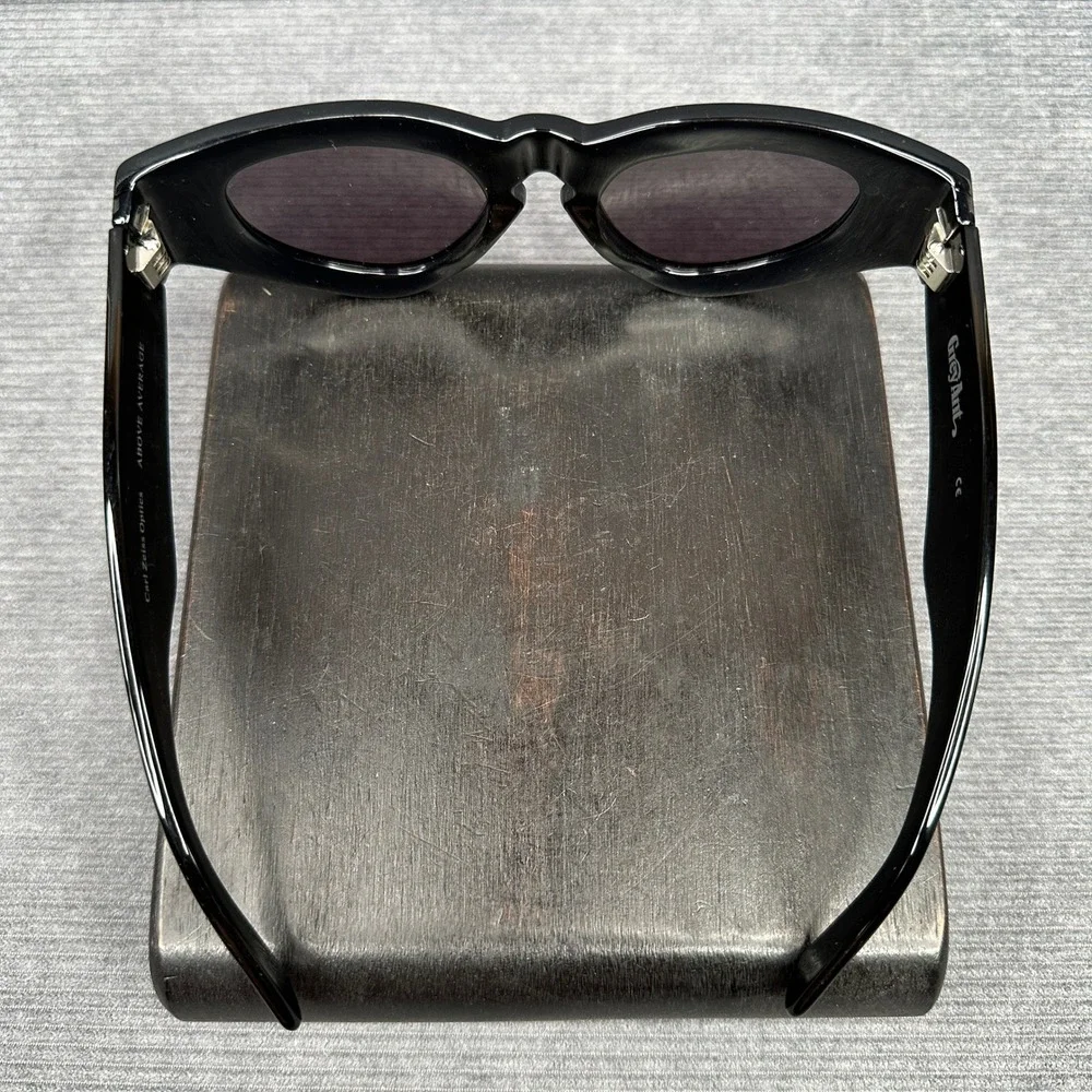 Grey Ant Above Average Black Cat Eye Sunglasses Carl Zeiss Optics Italy